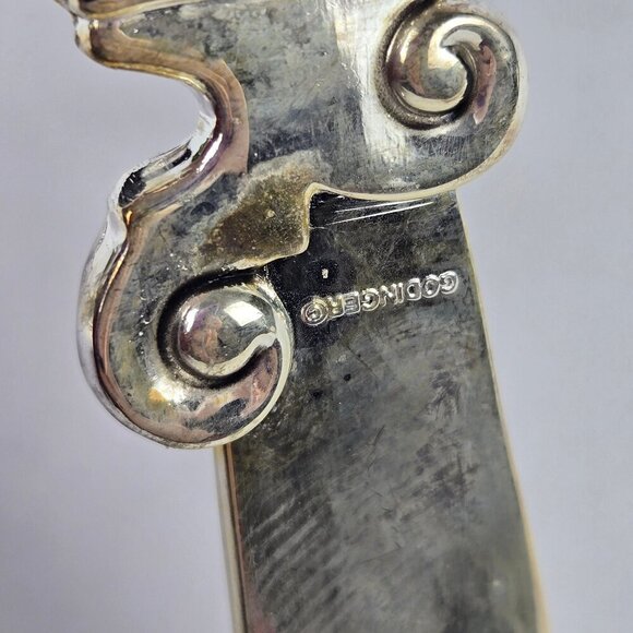 Godinger for The Bombay Company Set of 4 Silver Plated Butter Knife/Spreaders - Picture 5 of 12